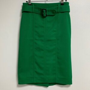 Ann Taylor green belted skirt